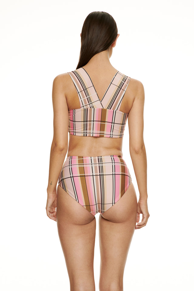 Echo Bikinitopp-MULTI CHECK PINK