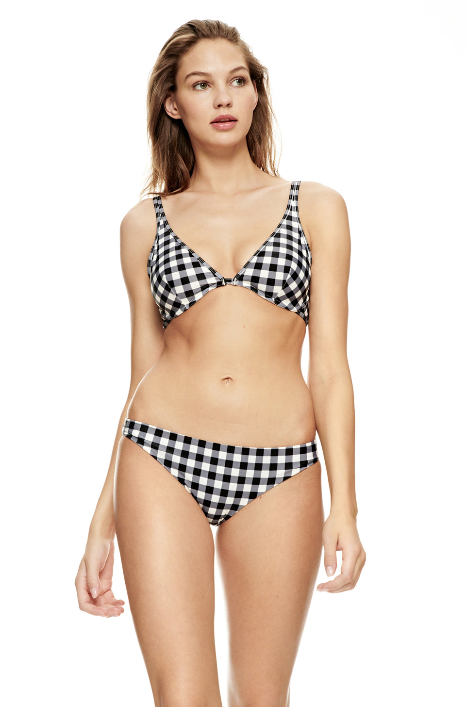 Martinique Bikinitopp-GINGHAM BLACK