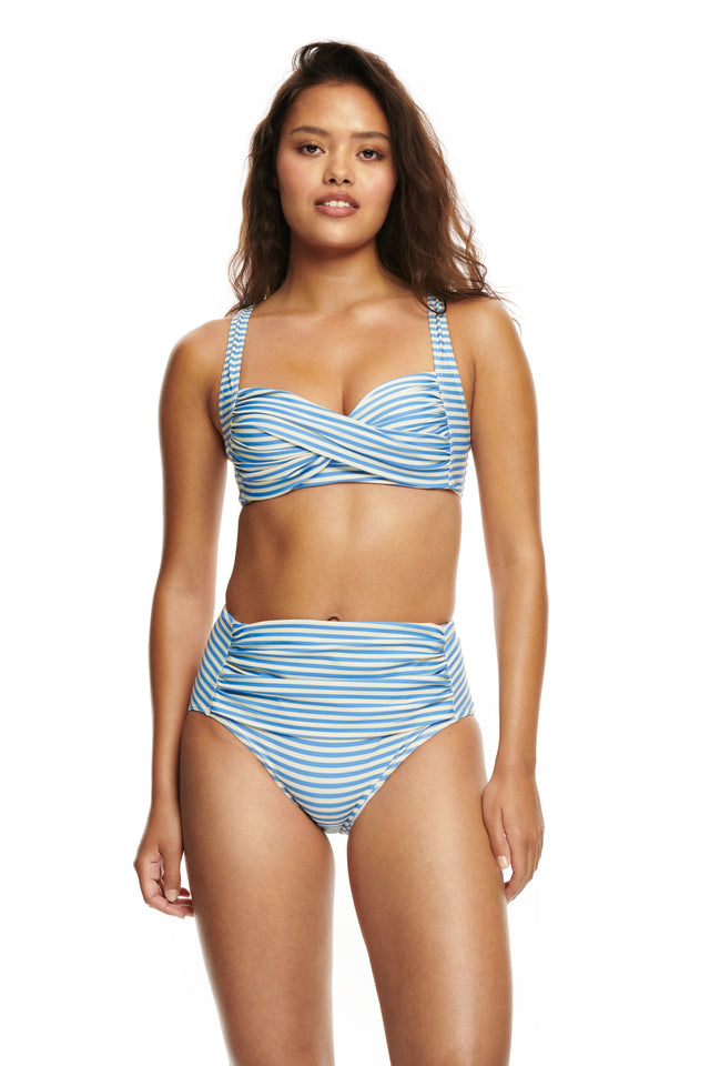 Rita Bikini Bottom-STRIPE SEA