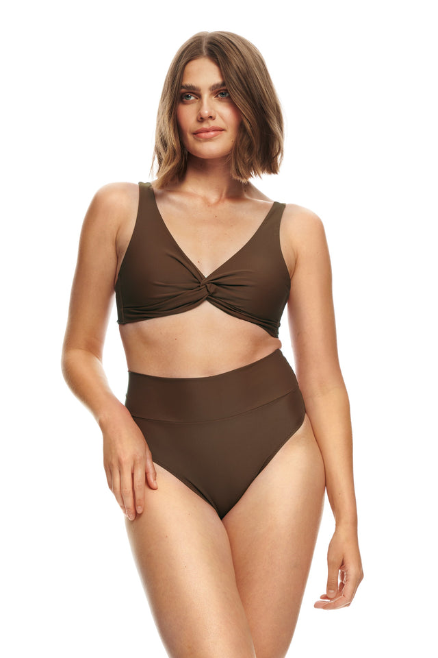 Tiburon Bikini top-COCOA