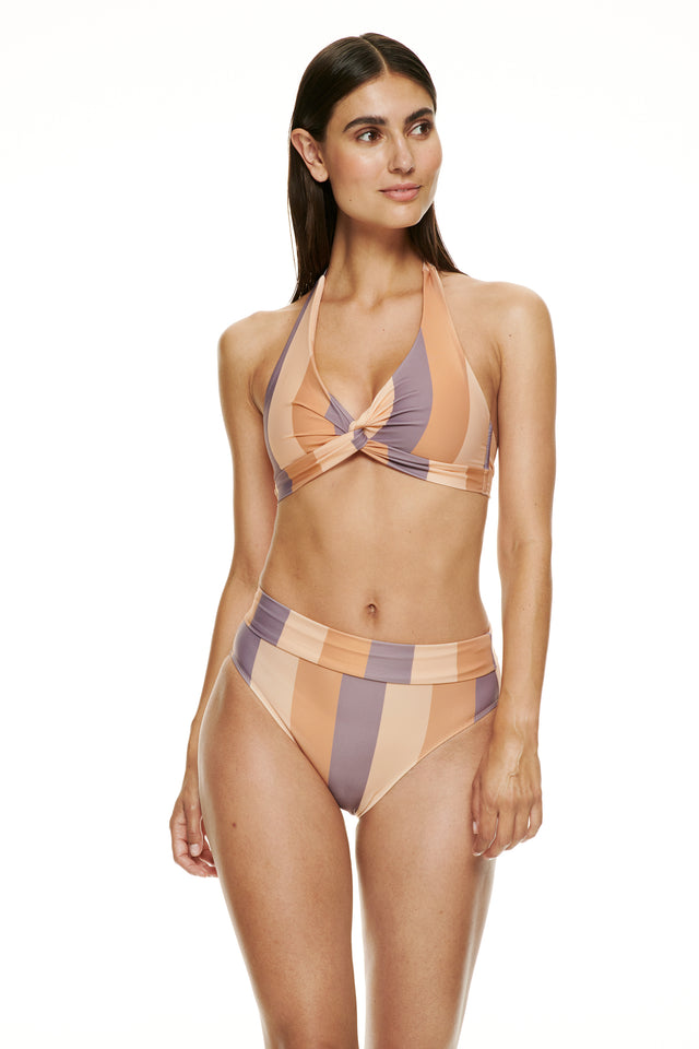 Tiburon Bikinitopp-BLOCK STRIPE PATCHOULI