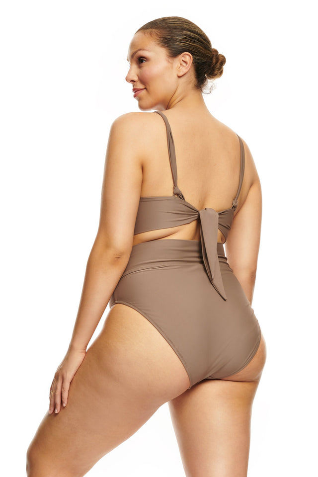 Tiburon Bikinitopp-DARK SAND