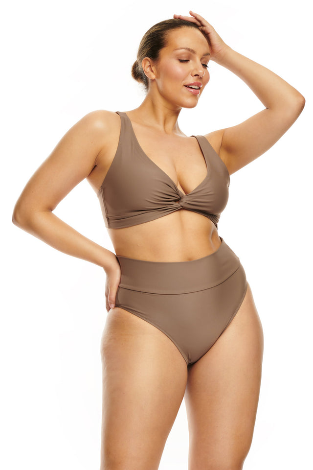 Tiburon Bikinitopp-DARK SAND