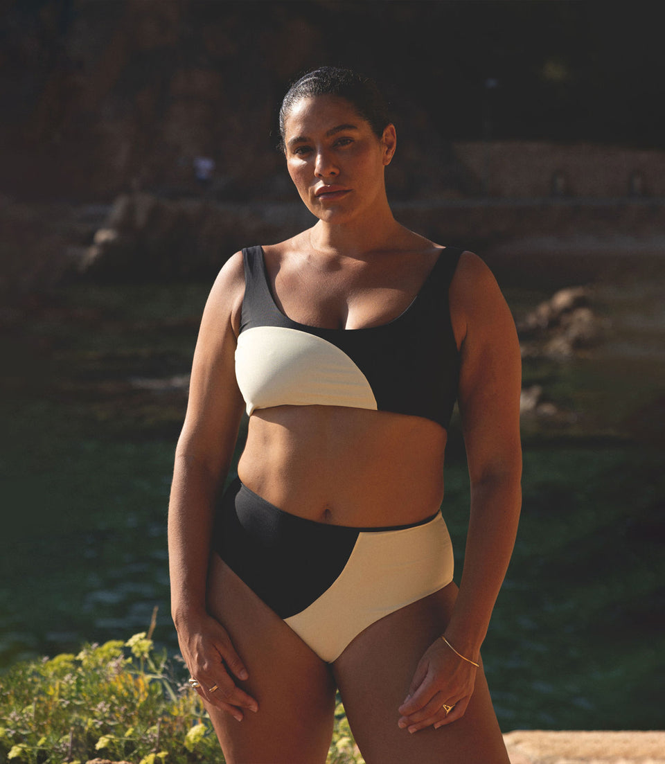 Printed Ruffled Bikini Top | Penningtons