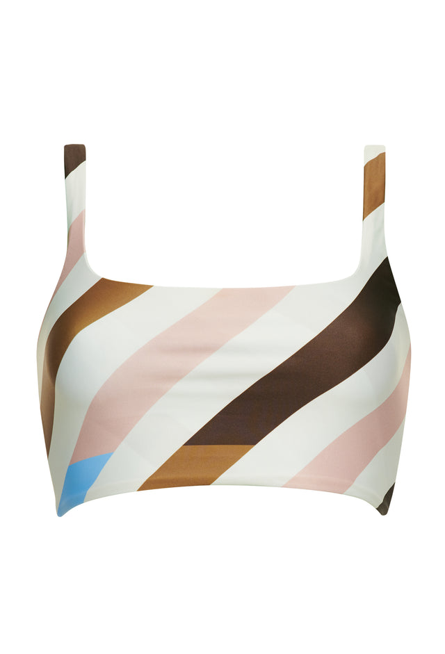 Balian Bikini top-TILTED STRIPE COCOA