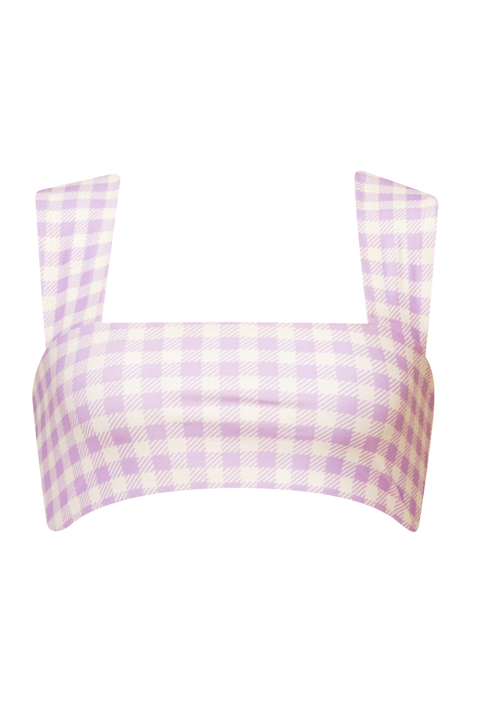 Echo top-GINGHAM LILAC