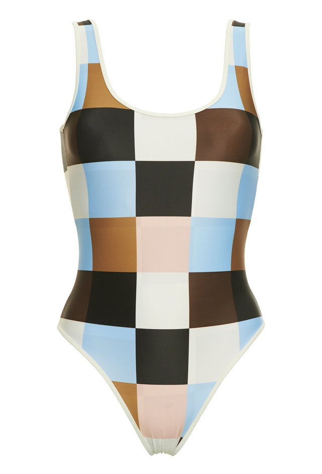 Sumba Swimsuit-CHESS COCOA